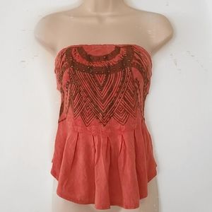 Strapless Beaded Top